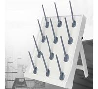 Laboratory Drip Rack, 35° Angle Quick Drainage, Removable Design with Support, for Efficient Lab Drying