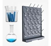 Laboratory Drying Rack with 27 Pegs for Glassware Drain, Durable and Easy to Use in School and Lab Settings
