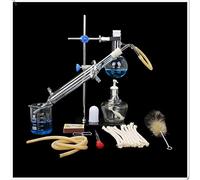 Laboratory Equipment Distillation Unit Set Laboratory Glassware Industrial Science Distiller Pure Dew Purification Making Essential Oils Alcohol Distilled Water Filter Chemical