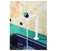 Laboratory Faucet with 360-Degree Swivel Pre-Rinse Shower, Resin-Coated All-Copper Core, Suitable for Laboratories, Schools and Hospitals(Color4)