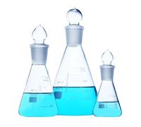 laboratory flask, Glass Triangular Conical Flask Stopper 19/26 24/32 29/32 Mouth 25-1000ml Graduated(150ml 24 29)