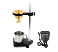 Laboratory Grade Practical Four Cup Viscometer Brasses Funnel & Adjustable Great for Consistent Flows Time Data Viscosity Cup