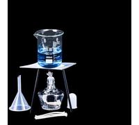 Laboratory Heating Kit, Chemical Reaction Set, Alcohol Lamp Tripod, Beaker, Test Tube, Dropper Student Chemistry Lab Glassware(Set A)