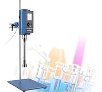 Laboratory Homogenizer with Adjustable Speed and Timer, High Shear Mixer for Emulsification and Dispersion in Research Applications