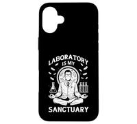 Laboratory is My Sanctuary Funny Meditation Lab Techs Case for iPhone 16 Plus