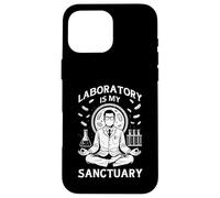 Laboratory is My Sanctuary Funny Meditation Lab Techs Case for iPhone 16 Pro Max