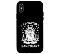 Laboratory is My Sanctuary Funny Meditation Lab Techs Case for iPhone X/XS