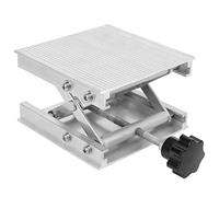 Laboratory Lifting Table, Platform Stand, 100x100mm Aluminum Alloy Manual Fine Adjustment Height Adjustable Rack for Physical Chemistry Biological Experiments Durable and Sturdy