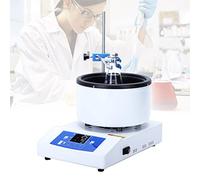 Laboratory Magnetic Stirring Heating Pot, Water Bath & Oil Bath, Digital Display Temperature Control System, Magnetic Hotplate Stirrer for Heating Treatment of Spherical Flasks,2L