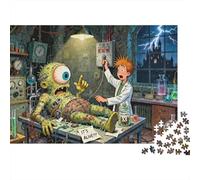 Laboratory Monster Awakening Wooden Jigsaw Puzzle Waterproof 1000 Piece Puzzles for Adults Impossible Educational Games