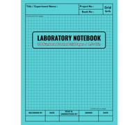 Laboratory Notebook: Scientific Lab Journal for School, College, and Work | Record Experiments and Data in Chemistry, Biology, Physics, Math, or ... Numbered Dotted Pages, 8.5" x 11", Grid 4 x 4