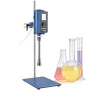 Laboratory Overhead Stirrer with Digital Timer and Stainless Steel Head for Emulsion Preparation and Dispersion
