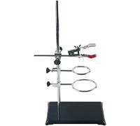 Laboratory Retort Stand Set - Tube Burette Clamp Clip Flask Ring Clamp Rod Base Lab Support Stand for Titration Extraction Chemistry Metalware Equipment Science Experiment Bracket Holder