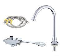 Laboratory Sink Foot Pedal Faucet With Zinc Alloy Valve Core And Modern Finish Enabling Hands Operation And Hygienic Use(D)