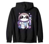 Laboratory Sloth Exploring The Universe Zip Hoodie