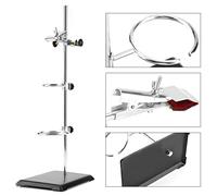 Laboratory Stand Support Platform Flask Clamp Lab Instrument Bracket for Physics Chemistry Experiment Durable Material School Factory Scientific Research Unit Hospital Use Works with Lamp