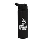 Laboratory Technician Microscope Lab Tech Biologist Stainless Steel Insulated Water Bottle