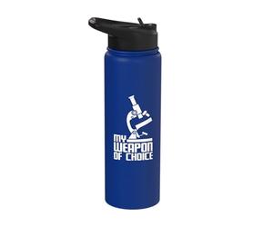 Laboratory Technician Microscope Lab Tech Biologist Stainless Steel Insulated Water Bottle