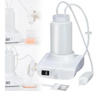 Laboratory Waste Liquid Recycler, 1L Bench Vacuum Liquid Aspirator, 8-Speed Adjustable, Aspiration Rate 1.6L/min, with Aspiration Head/Holder, Digital Knob 8 Speed Levels for Laboratory,1L
