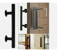 Laboratory8 Solutions Sliding Barn Door Handle with Small Magnetic Spirit Level, Rust Resistent/Proof,Stainless Steel, inddor/Outdoor use, Easy Installation, American Style 12"