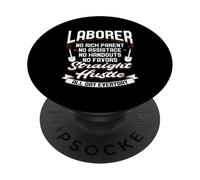 Laborer Worker Design For Labor Craftsmen - No Rich Parents PopSockets Adhesive PopGrip