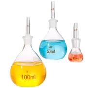 Labotatory Glass Pycnometer Density Bottle 5/10/25/50/100ml Laboratory Glassware Instrument Measuring Instrument(100ml)