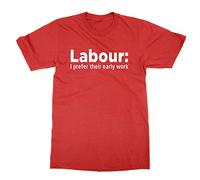 Labour I Prefer Their Early Work T-Shirt (RED, L)