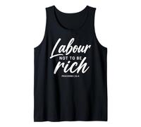 Labour Not to Be Rich Proverbs 23:4 Bible Verse Scripture Tank Top