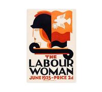 Labour Party Women's Retro Poster - Feminist Art Canvas Poster Wall Art Decor Print Picture Paintings for Living Room Bedroom Decoration 08x12inch(20x30cm)