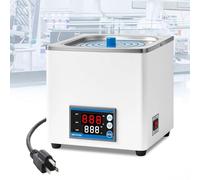Labour Water Bath Digital 3L, 300W Digital Thermostatic Lab Water Bath with Dry Burn Protection,360° Heating,Timer & Temperature Control,304 Stainless Steel, Adjustable Lid for Scientific Laboratory