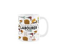 Labourer Mug - Humorous Tradesmen & Labour Workers Themed Novelty Gifts - Tea/Coffee Hot Drinks White Ceramic Cup Present