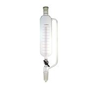 Laboy Glass 500ml Addition Graduated Pressure Equalizing Dropping Funnel/Lines W/ 24/40 Joint At Top And 2mm PTFE Stopcock