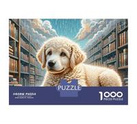 Labradoodle 1000 Pieces Eco-friendly Paper Puzzle Premium Jigsaw Puzzle Loyal Dog Stress Releasing Family Game Jigsaw As Birthday Gifts 38x26cm/1000pcs