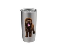Labradoodle Chocolate Brown Stainless Steel Insulated Tumbler