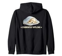 Labradoodle Currently offline Sleeping Dog Zip Hoodie
