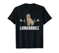 Labradoodle Dog Lover Heartbeat Labradoodle T-Shirt