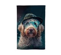 Labradoodle Dog Splashart Tea Towel Warren Reed - Designer Multi One Size