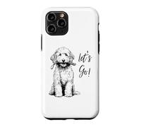 Labradoodle “Let’s Go!” Design - Happy Doodle Design Case for iPhone 11 Pro