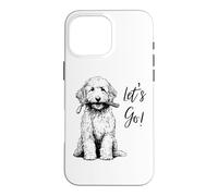 Labradoodle “Let’s Go!” Design - Happy Doodle Design Case for iPhone 16 Pro Max