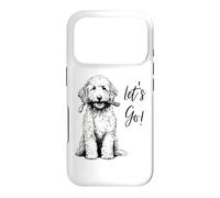 Labradoodle “Let’s Go!” Design - Happy Doodle Design Case for iPhone 17 Pro