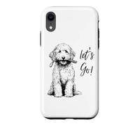 Labradoodle “Let’s Go!” Design - Happy Doodle Design Case for iPhone XR