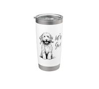 Labradoodle “Let’s Go!” Design - Happy Doodle Design Stainless Steel Insulated Tumbler