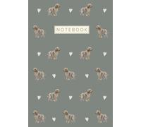 Labradoodle Notebook: Cute Aesthetic Lined Journal for Labradoodle Dog Lovers | Green Hardcover