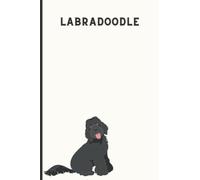 Labradoodle Notebook: Cute Black Labradoodle Lined Journal