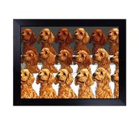 Labradoodle Pattern Vol.1 | Lap Tray with Padded Cushion, Portable Surface with Bean Bag Base, Perfect Surface for Working, Crafting, TV Eating and Laptop Use
