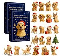 Labrador Advent Calendar 2025, Christmas Pets Advent Calendar With 24 Cute Labrador Dog Ornaments, Dog Lovers Advent Calendars 2025, Holiday Treat For Labrador Lovers (2)