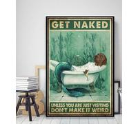 Labrador Bathroom Get Naked Unless You Are Just Visiting Don’T Make It Weird Retro Metal Tin Sign 8X12 Inches