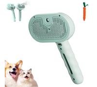 Labrador Charm Steam Brush, Labradorcharm Pet Steam Brush, Pet Steam Hair Comb for Shedding, 3 In 1 Cat Comb for Long & Short Haired Cat Dog (Green)