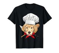Labrador Chef Dog, Cooking Baking Lover Value Graphic T-Shirt, Men, Black, L