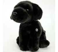 Labrador Cuddly Toy Dog Sitting Black - Plush Toy Peppy